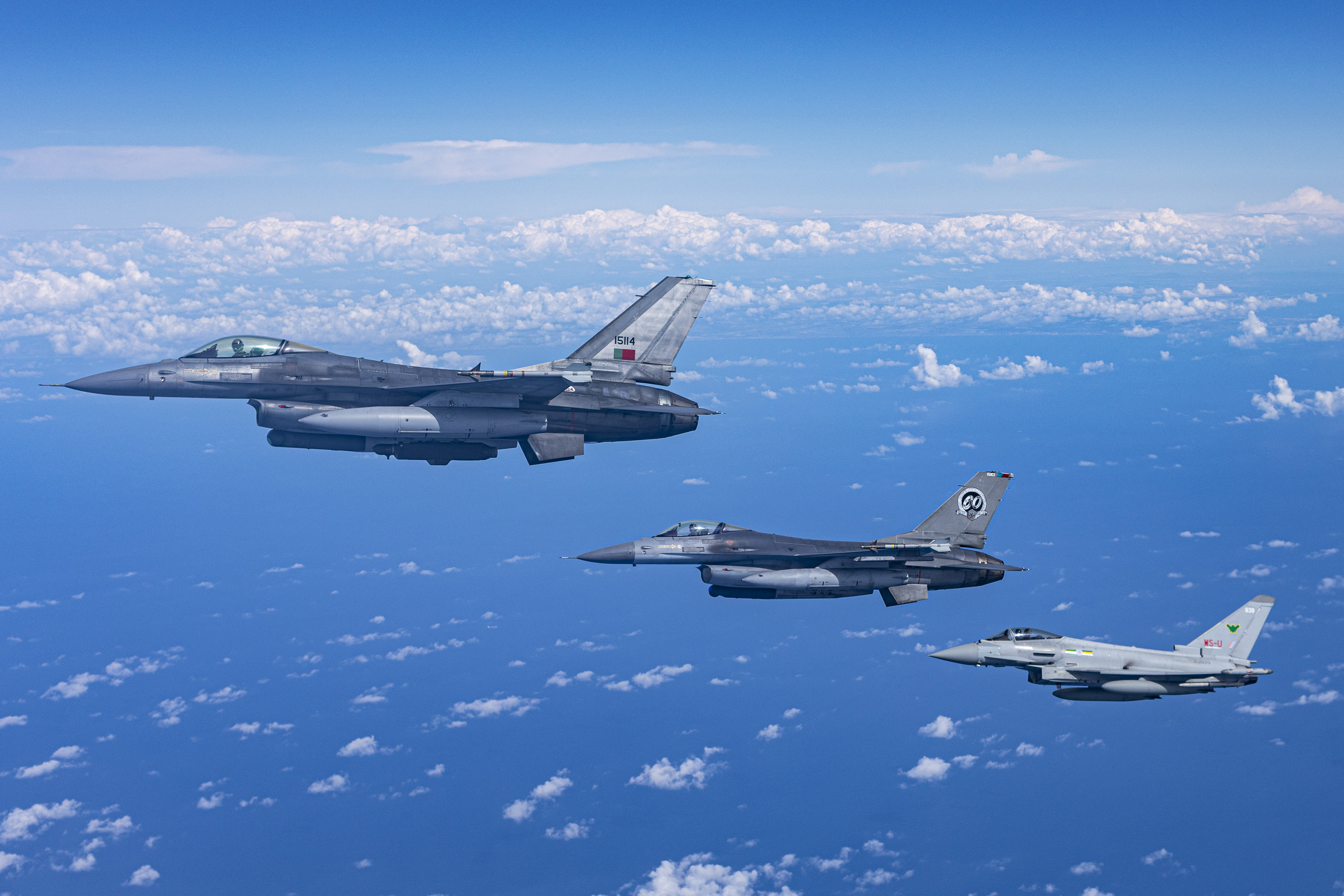 Three Typhoon's in formation.